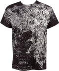 Men's Graphic Cotton T-Shirt – Fleur De Lis & Vines Print